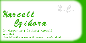 marcell czikora business card